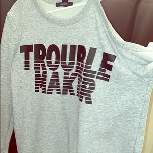 Brand new off the shoulder sweatshirt! Forever 21